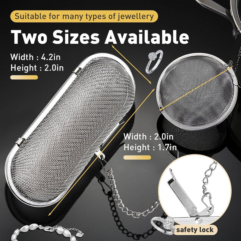 Iffitya Ultrasonic Cleaner Basket, Stainless Steel Basket for Ultrasonic Jewelry Cleaner, Jewelry Steam Cleaner Basket Small Parts Washing Basket for Jewelry, Watch Parts - Image 5